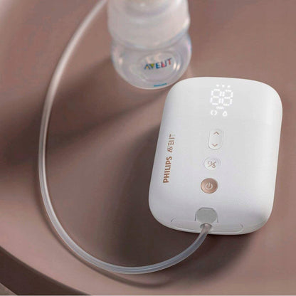 PHILIPS AVENT SCF396/31 LAKTATOR elektryczny z akcesoriami – różowy, elektryczny laktator z butelką.