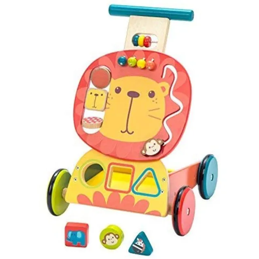 LABEBE andador de madera LEÓN 34 x 30,5 x 44,5 cm 1-3 años
