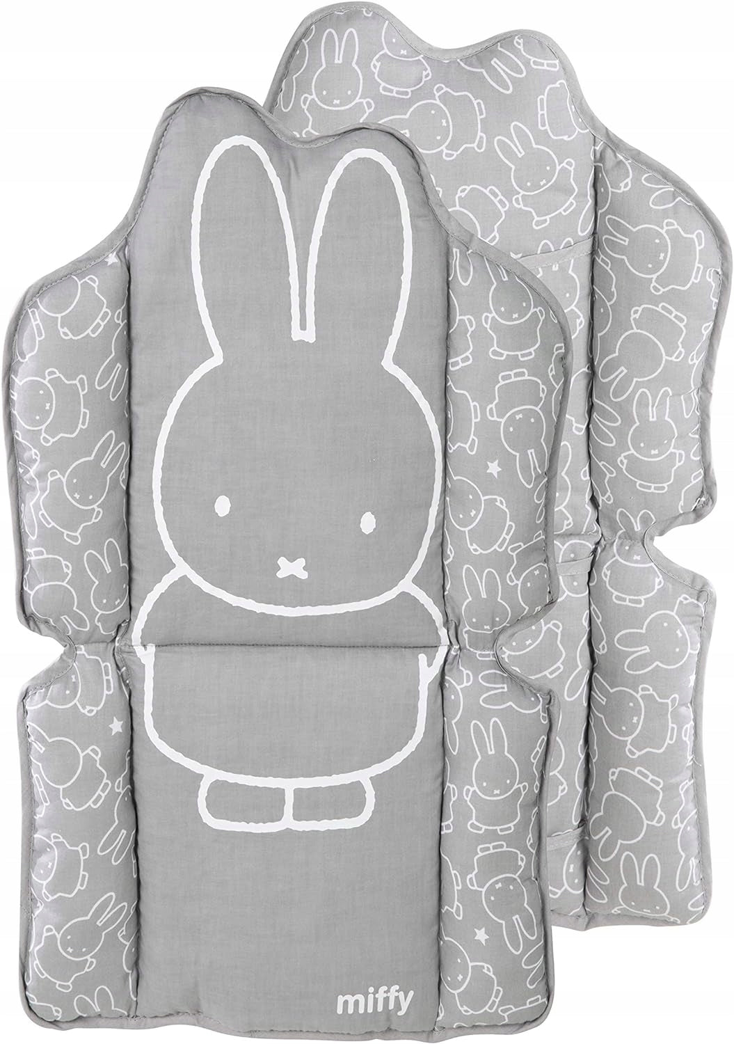 ROBA wkładka reduktor do krzesełka do karmienia MIFFY, szary miękki reduktor z motywem Miffy
