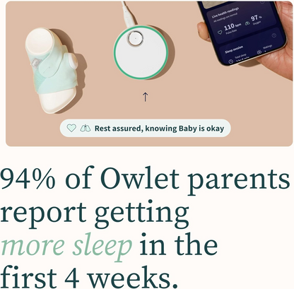 OWLET DREAM SOCK pulsioxímetro 2 en 1 para bebés 0-18 meses
