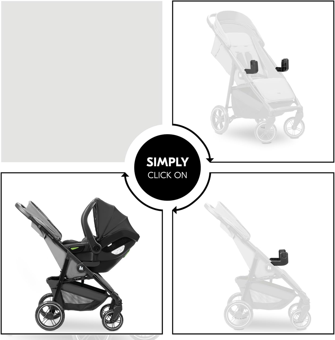 HAUCK adapter za voziček SHOP N CARE za avtosedeže MAXI CYBEX NUNA KIDDY JOIE