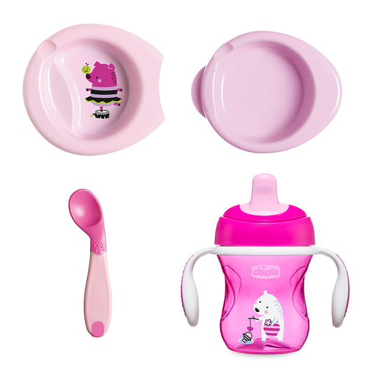 CHICCO Geschirrset 6m+
