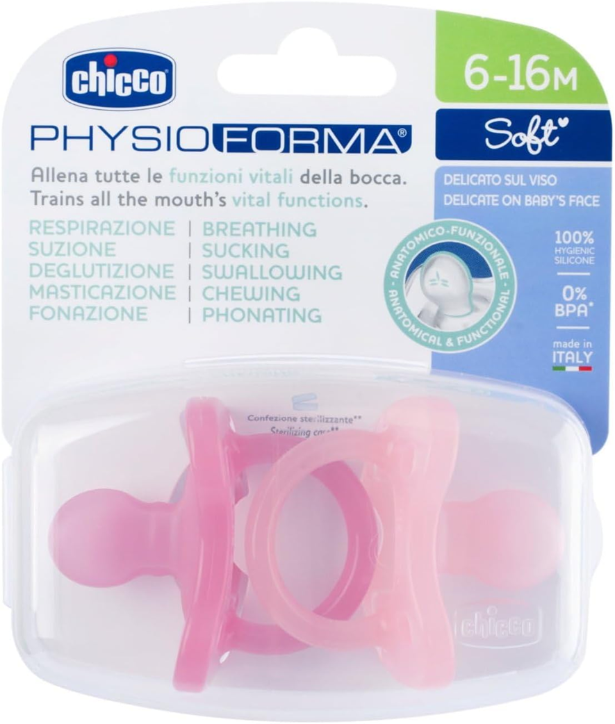CHICCO PhysioForma SOFT chupete x2 6-16m para bebés