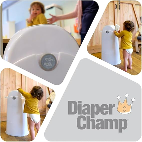 DIAPER CHAMP koš za plenice ZA VREČKE ZA SMETI +/-50 plenic