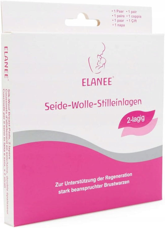 ELANEE coppette assorbilatte in lana e seta