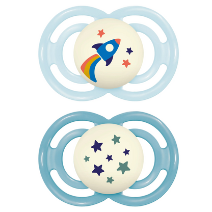 MAM Perfect Night chupete calmante x2 6-16 meses + caja