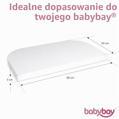 BABYBAY Deluxe Organic prostěradlo 89x50 cm bílé