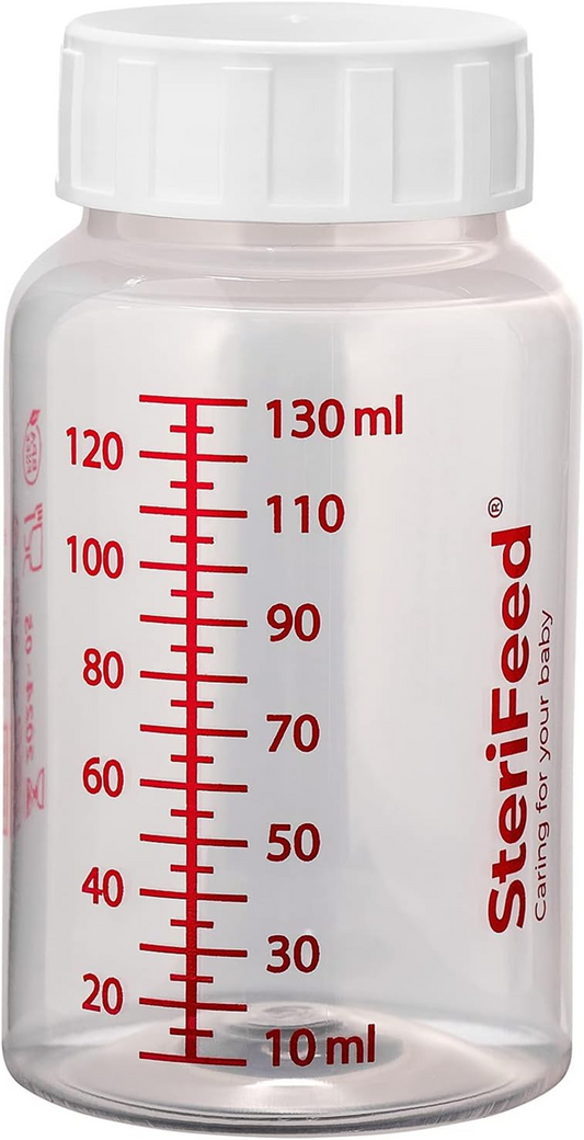 STERIFEED Behälter für Muttermilch Flasche 130 ml 1 Stück
