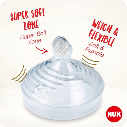 NUK Nature Sense sada fliaš 3x, vek 6-18 m