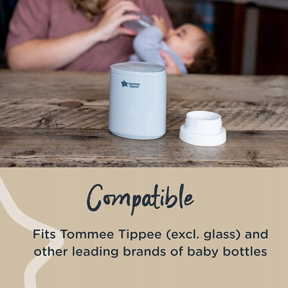 TOMMEE TIPPEE LetsGo podróżny podgrzewacz USB, kompatybilny z butelkami, szary, do karmienia w podróży