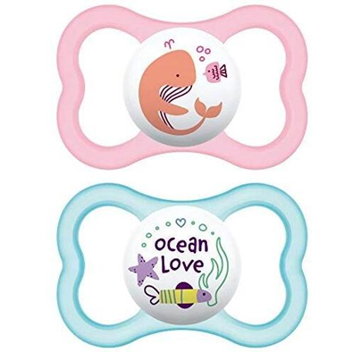 MAM AIR chupeta x2 6-16m BORRACHA