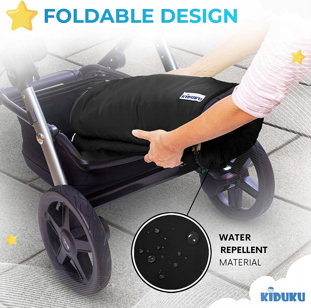 AMO NENES Universalschlafsack für Kinderwagen