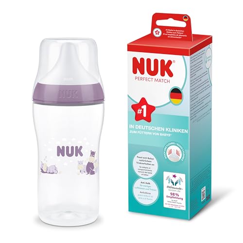 NUK Perfect Match protikolična steklenička 260 ml, 3 m+