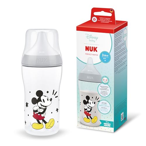 Biberon anticolica NUK Perfect Match 260 ml 3m+ Topolino