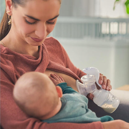 PHILIPS AVENT Natural SCF430/60 laktator ręczny +akcesoria, mama odciąga mleko podczas karmienia dziecka